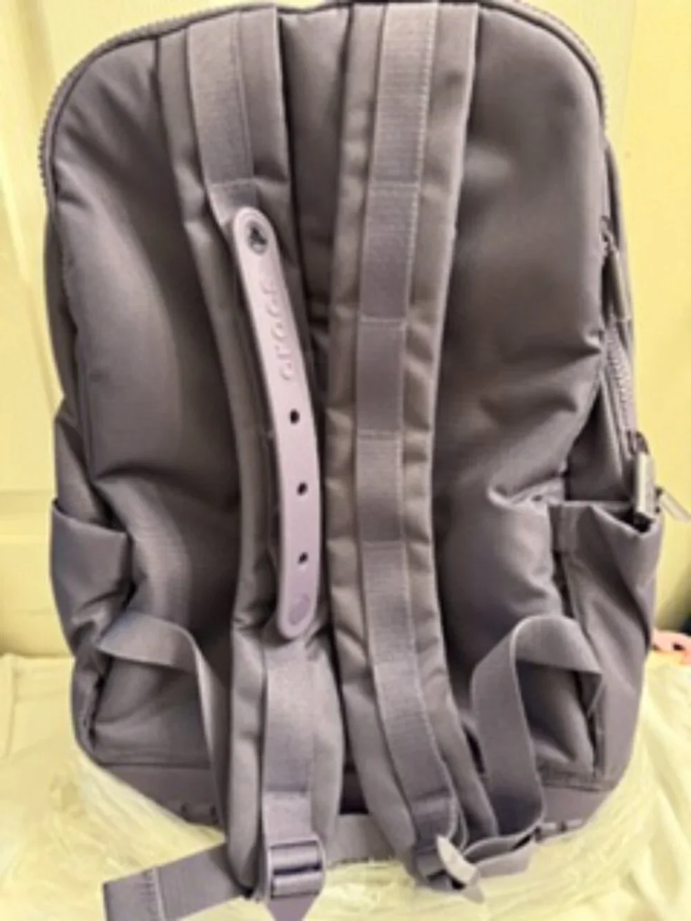 Crocs Backpack-with 2 zipper for laptop- NAVY color -New with Tag